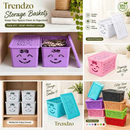 3in1 Smiley Basket with Lid
