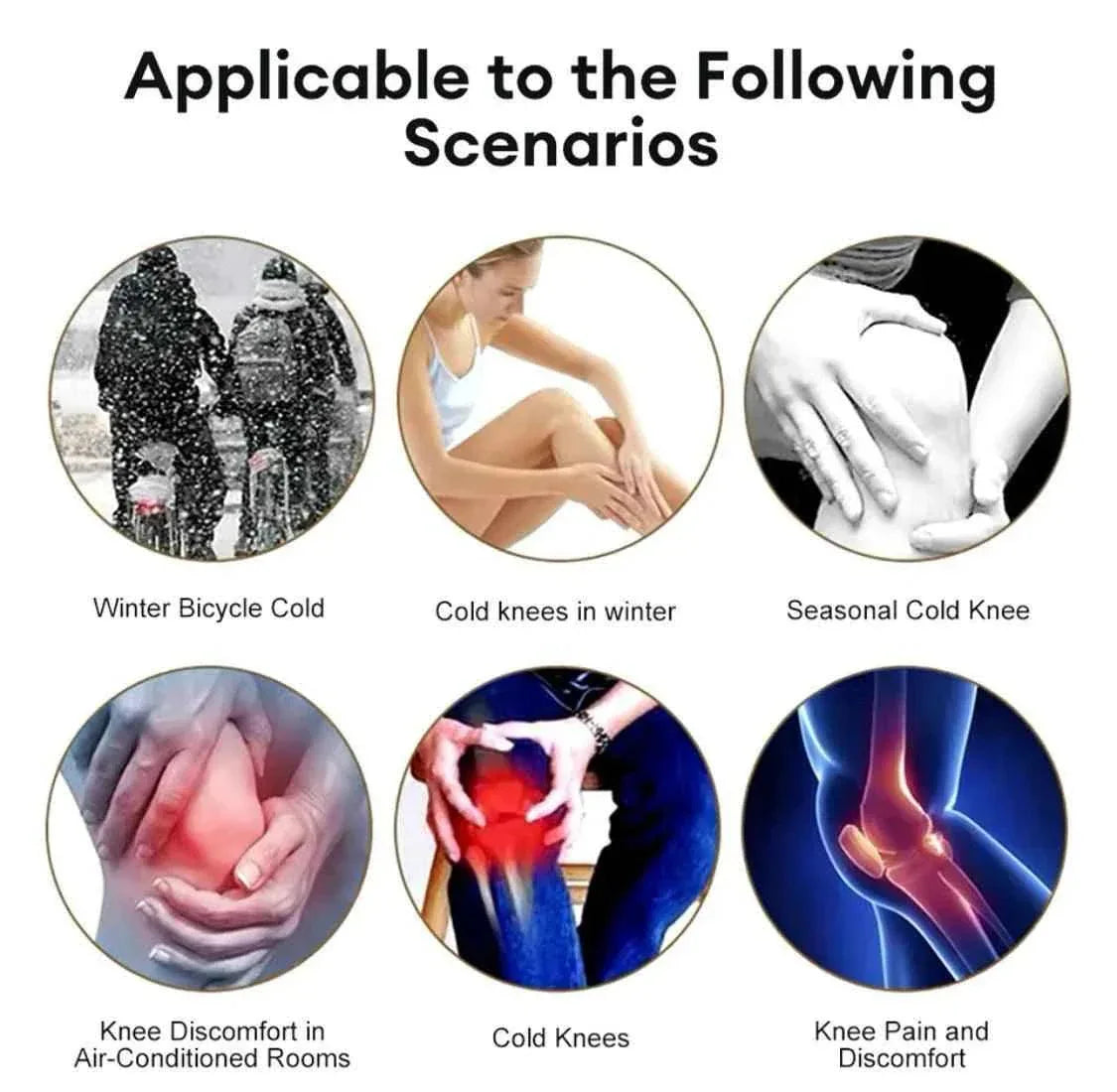 Soft Warm Wool Knee Pads – Cashmere Knee Brace Support Sleeves