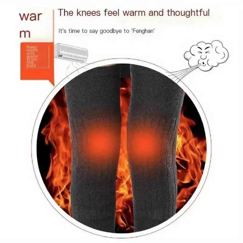 Soft Warm Wool Knee Pads – Cashmere Knee Brace Support Sleeves
