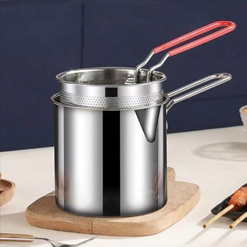 Stainless Steel Deep Frying Pot 1200ml