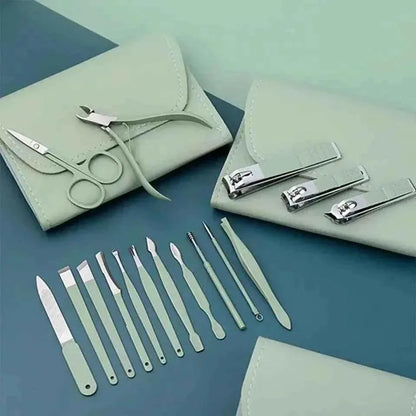 16-Piece Manicure & Pedicure Set with Case - Nail Kit