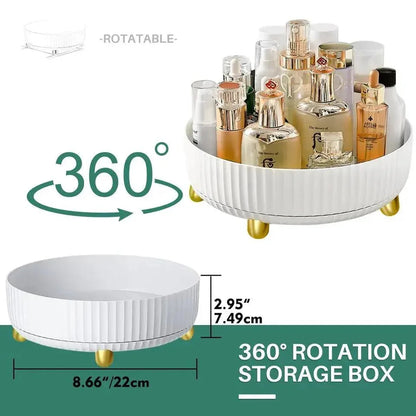 Luxury Rotating Tray – 360° Lazy Susan Organizer for Kitchen & Dining