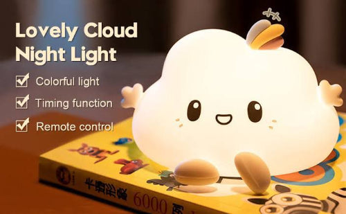 Rechargeable Cute Cloud Silicone Lamp